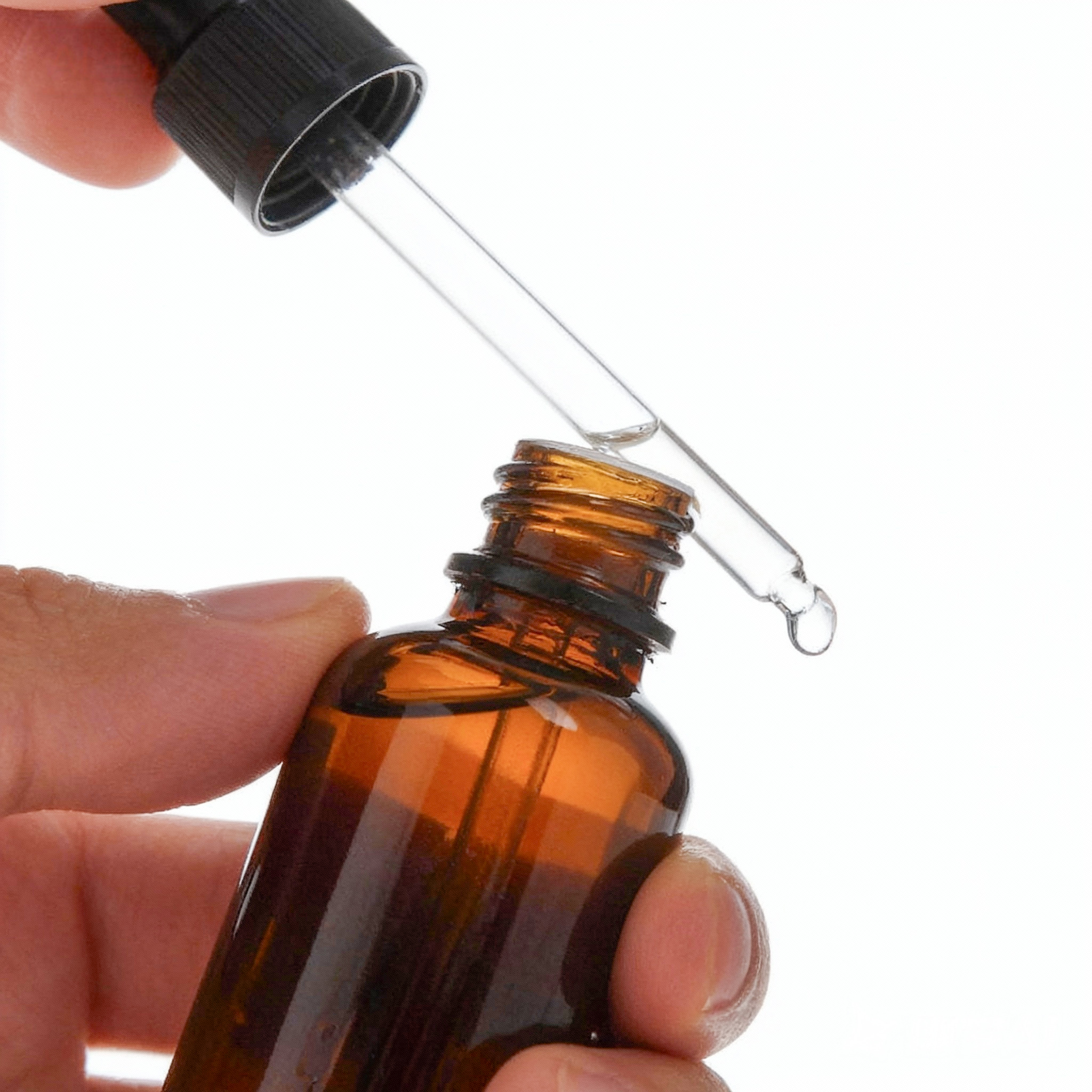  Amber Glass Dropper Bottles w